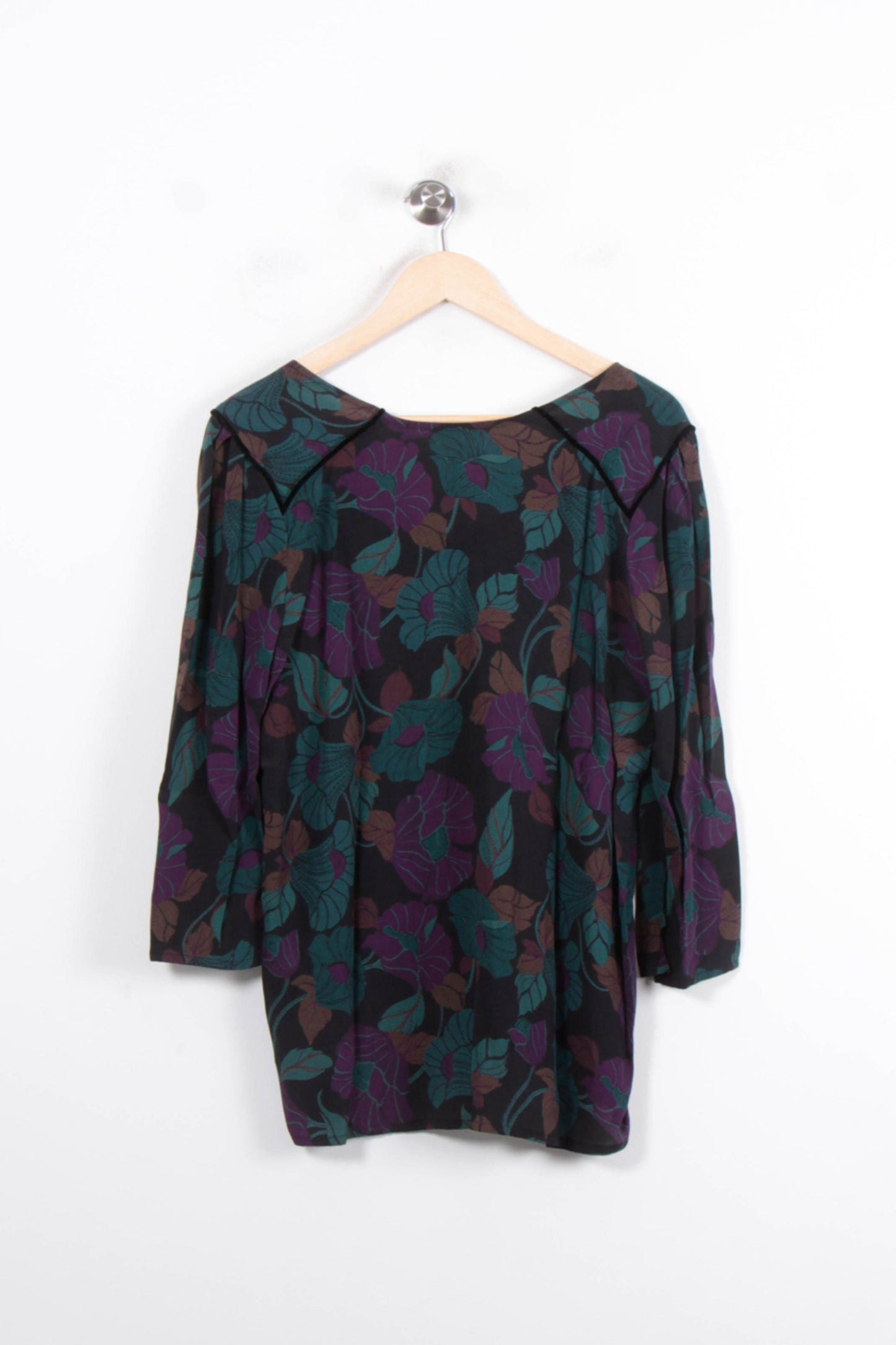 Blouse Noire et Verte - Taille M/38