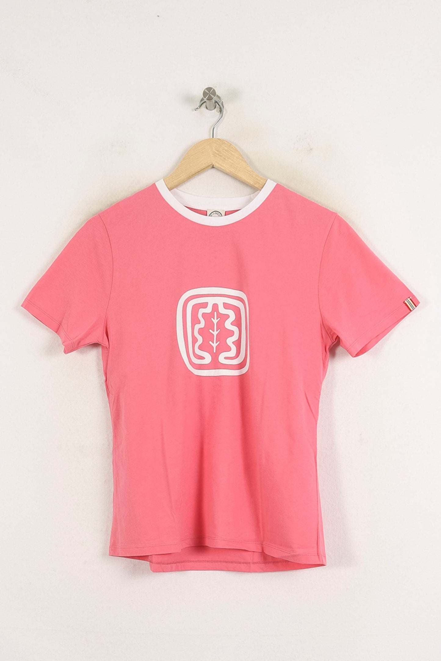 Tee-shirt Rose et Blanc - Taille S/36