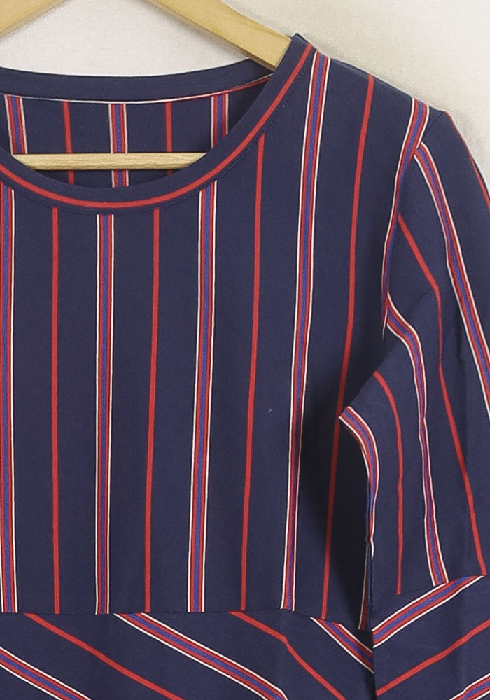 Robe Longue Bleue et Rouge - Taille S/36