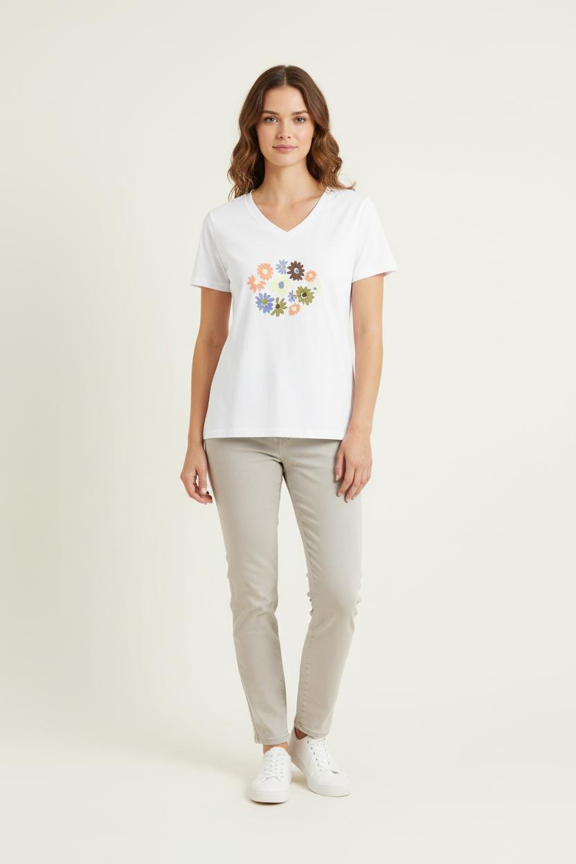 Tee-shirt Blanc - Taille XS/34