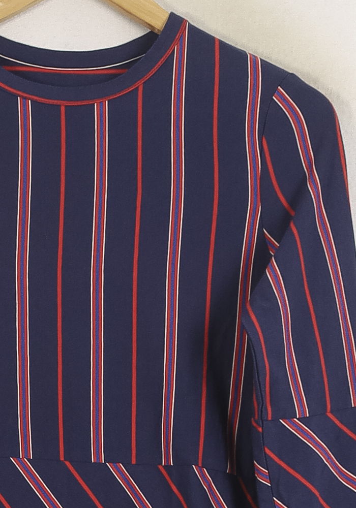 Robe Longue Bleue et Rouge - Taille S/36