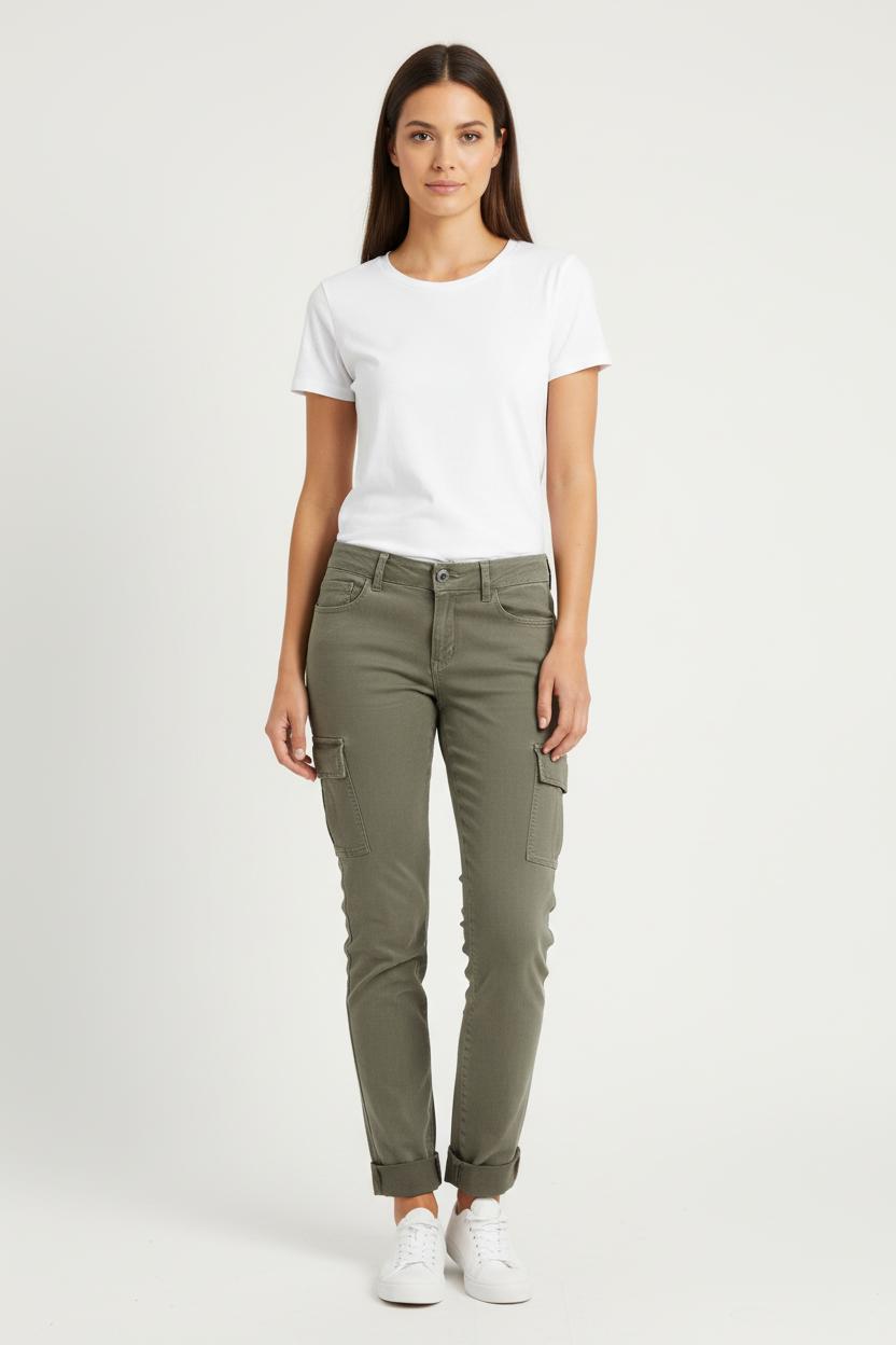 Pantalon Cargo Vert - Taille XS/34