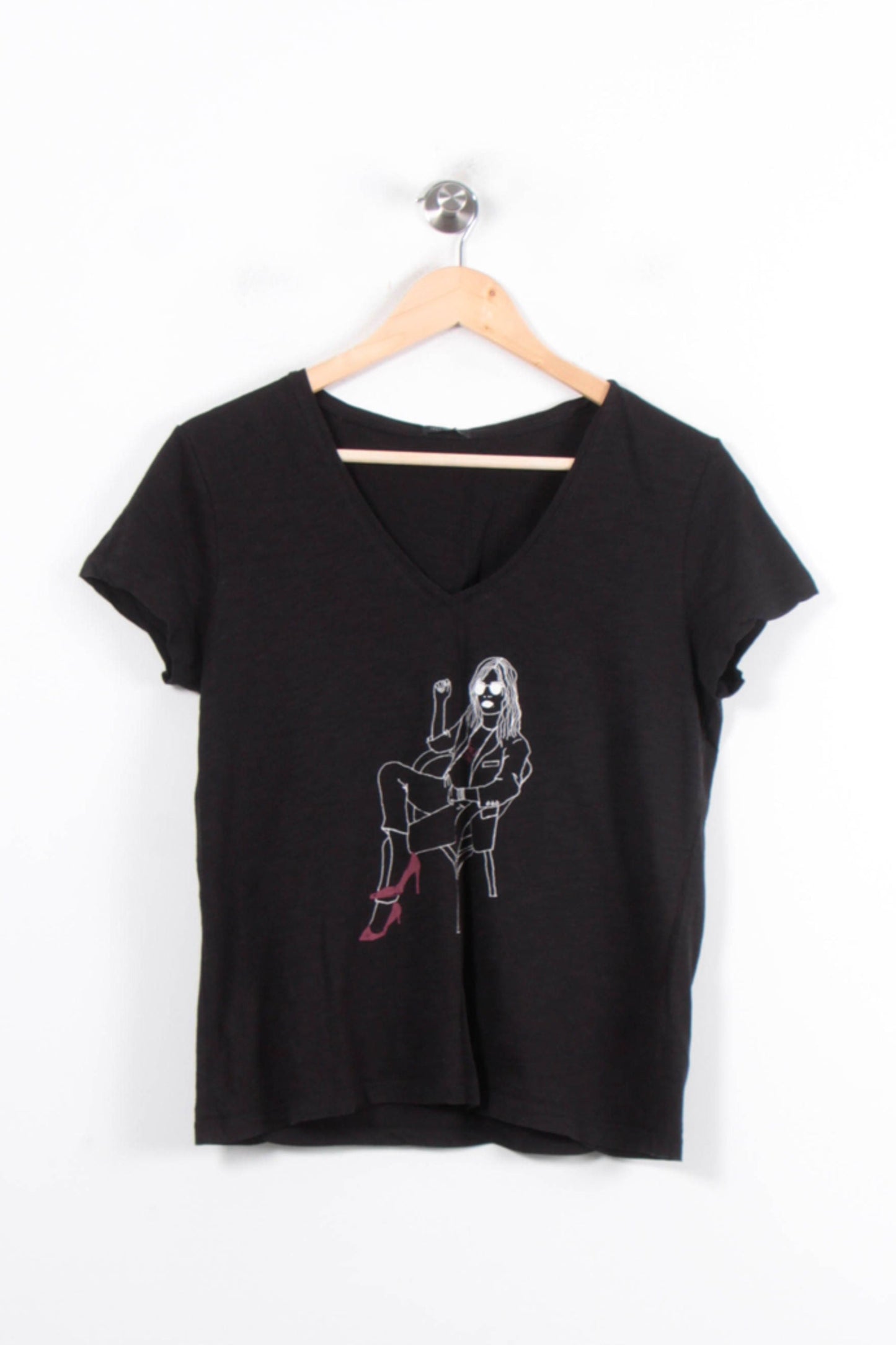 Tee-shirt Noir - Taille M/38