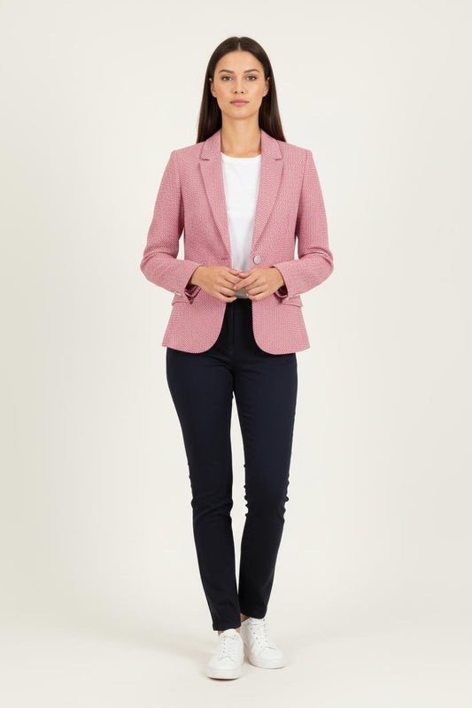 Blazer Rose et Blanc - Taille XS/34