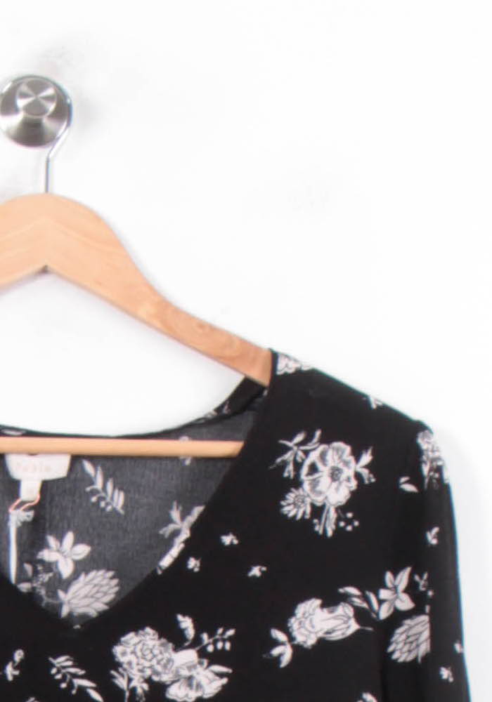 Blouse Noire et Blanche - Taille S/36