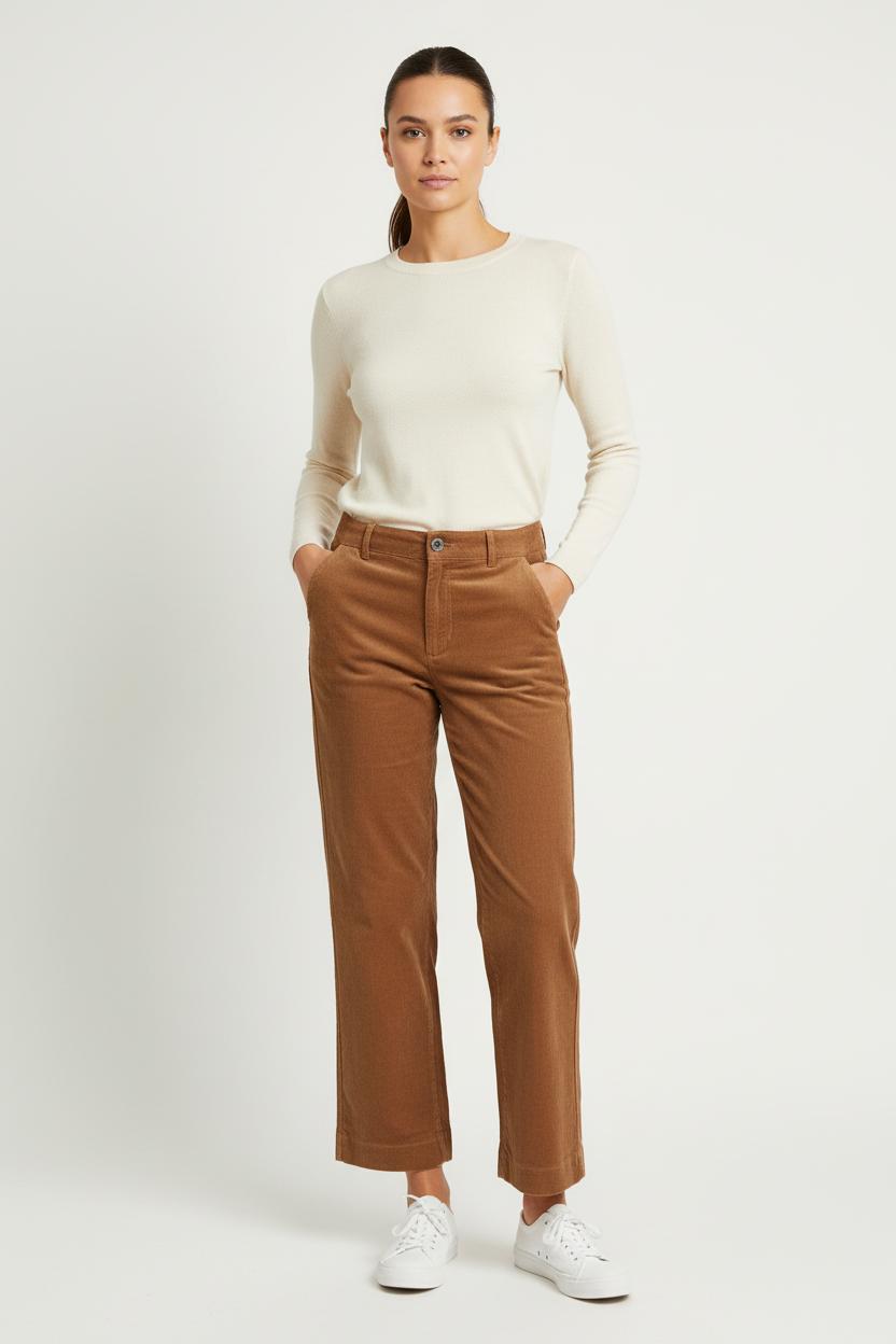 Pantalon Côtelé Marron - Taille S/36