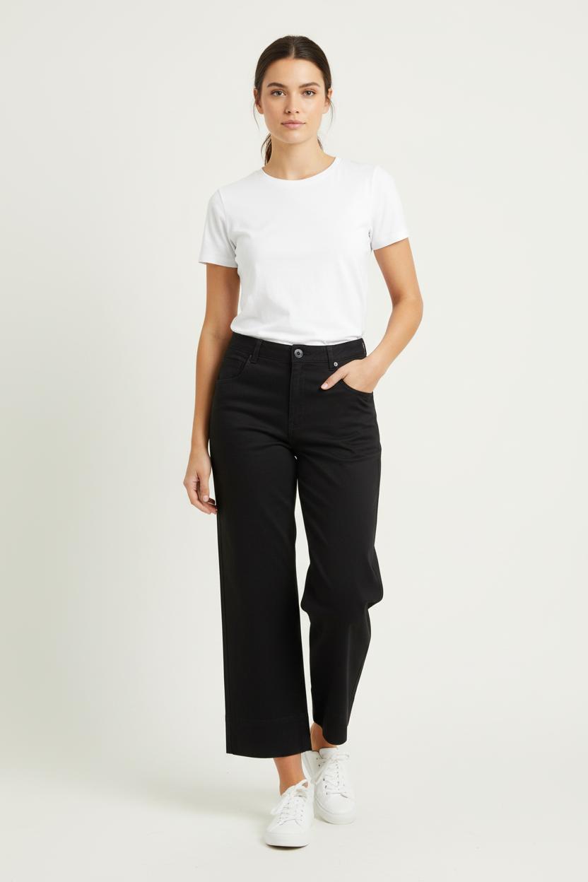 Pantalon Large Noir - Taille S/36