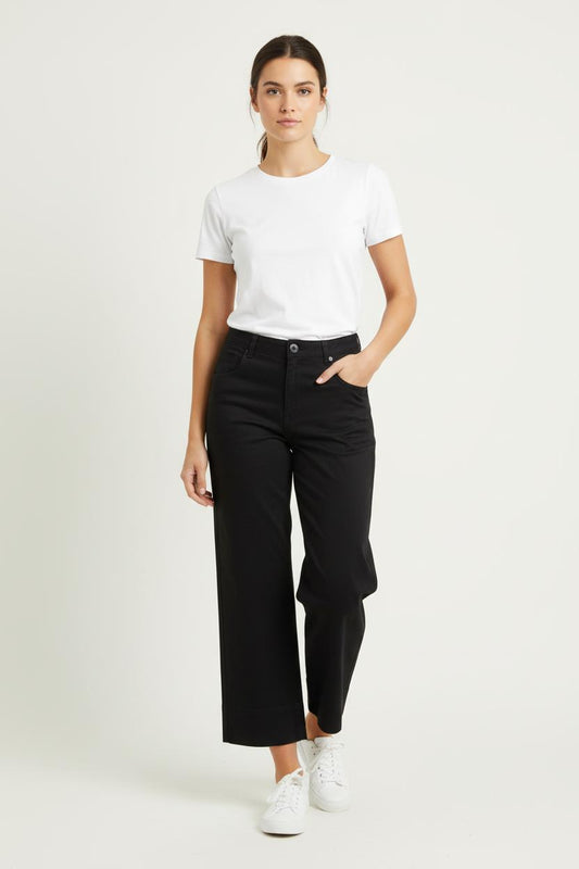 Pantalon Large Noir - Taille S/36