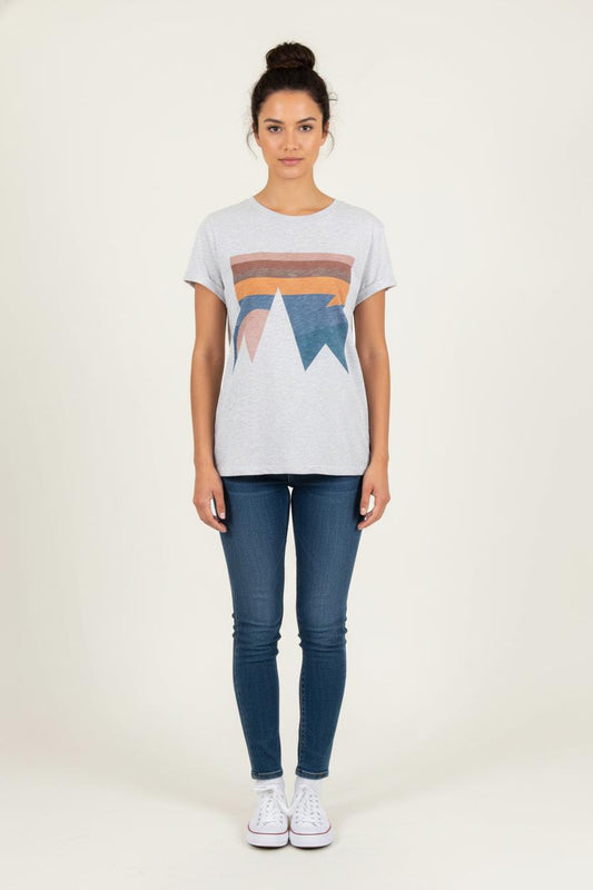 Tee-shirt Gris et Multicolore - Taille S/36
