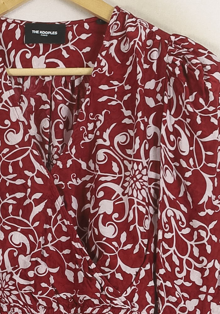 Blouse Rouge et Blanche - Taille S/36