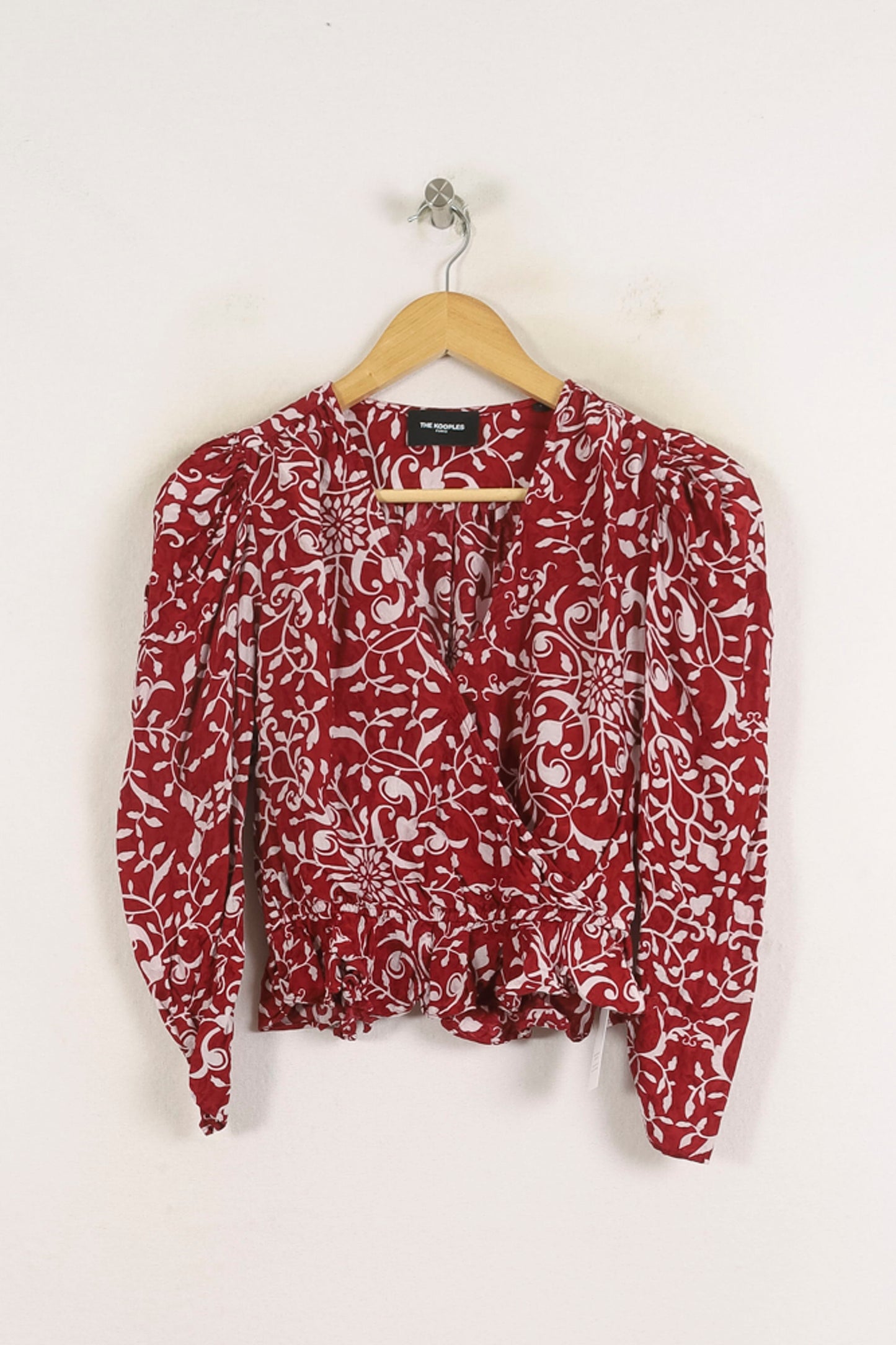 Blouse Rouge et Blanche - Taille S/36