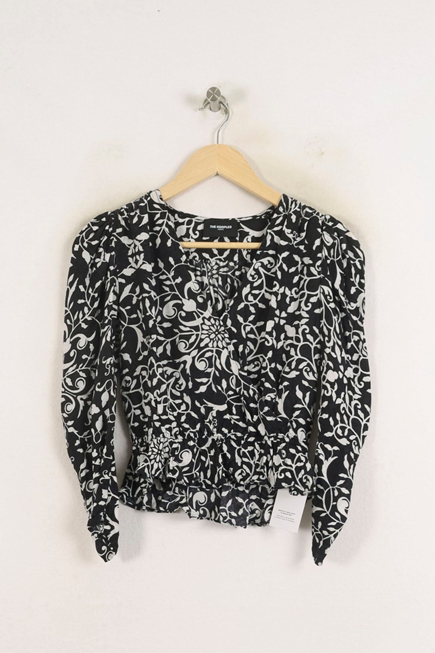 Blouse Noire et Blanche - Taille S/36