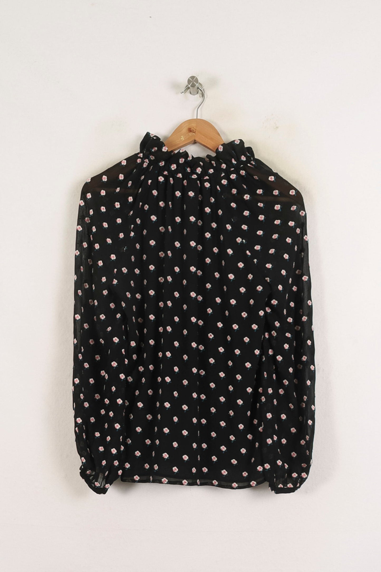 Blouse Noire et Blanche - Taille S/36