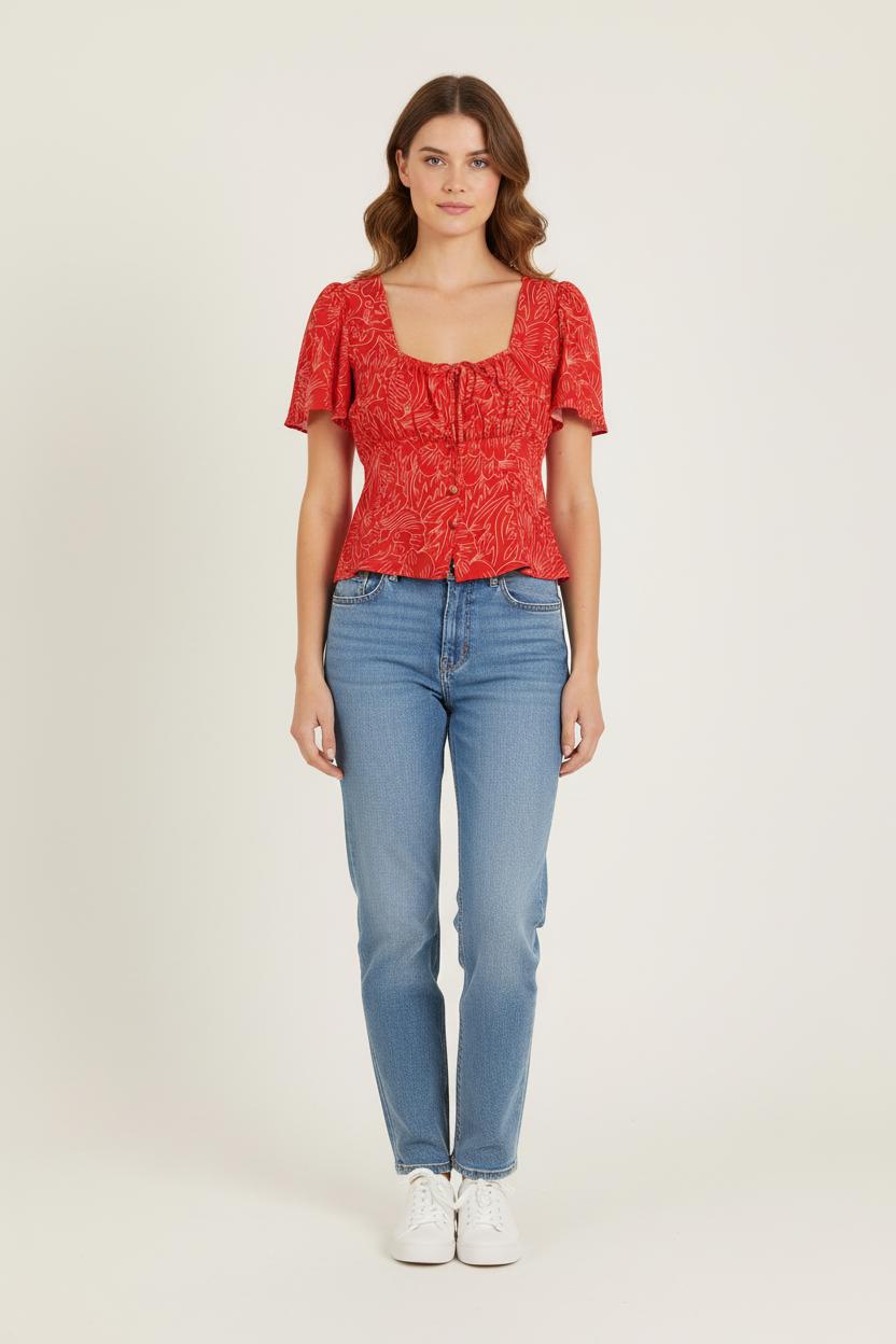 Blouse Rouge - Taille L/40