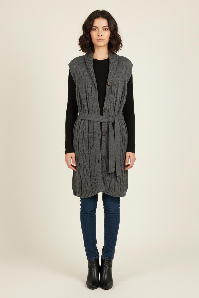 Cardigan Gris - Taille S/36