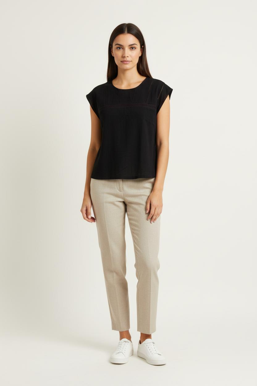 Blouse Noire - Taille S/36