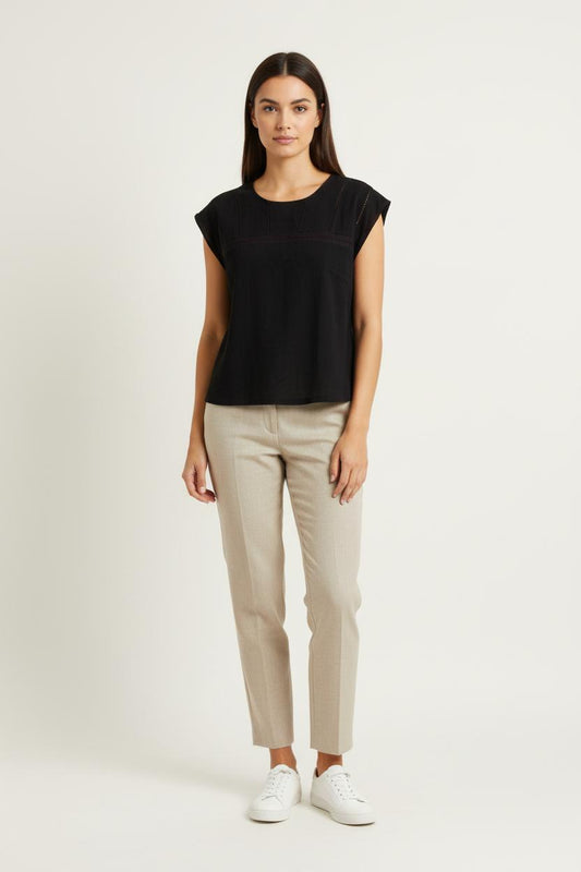 Blouse Noire - Taille S/36