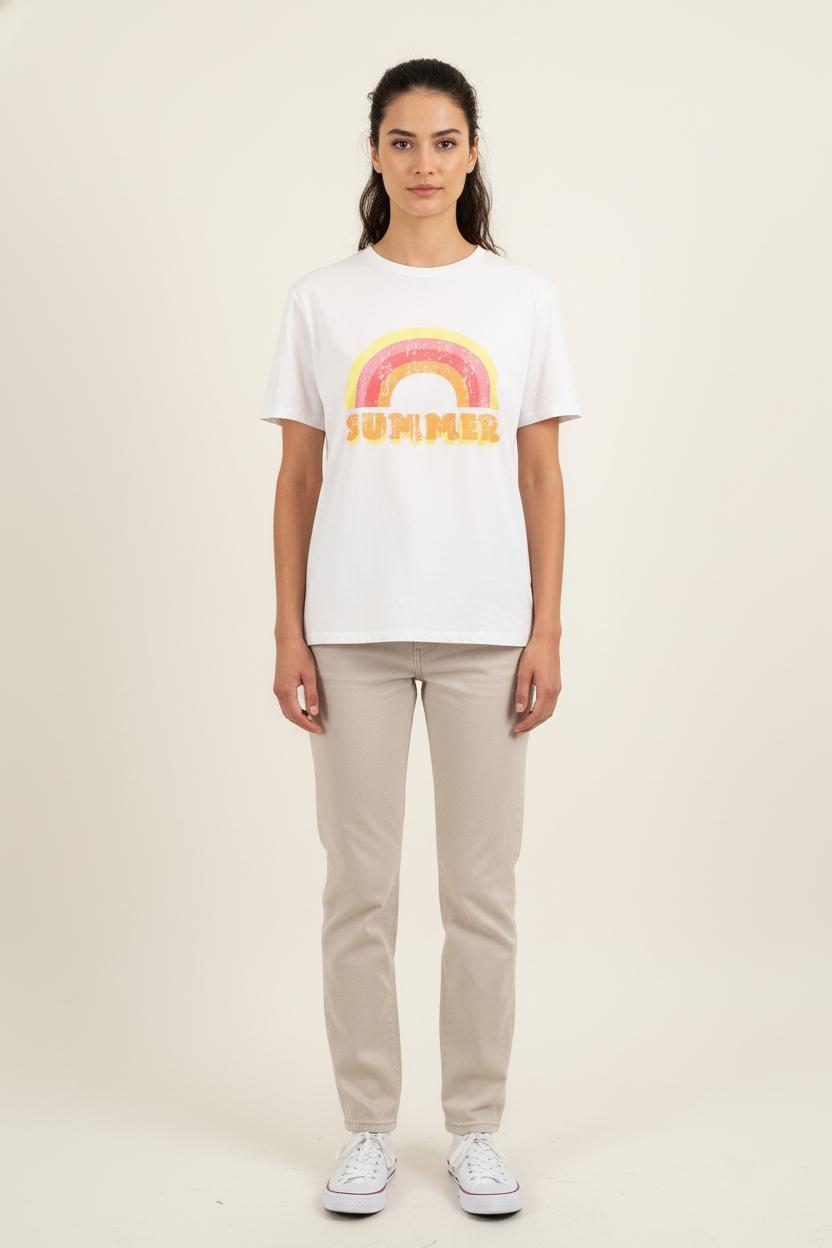 Tee-shirt Blanc - Taille M/38