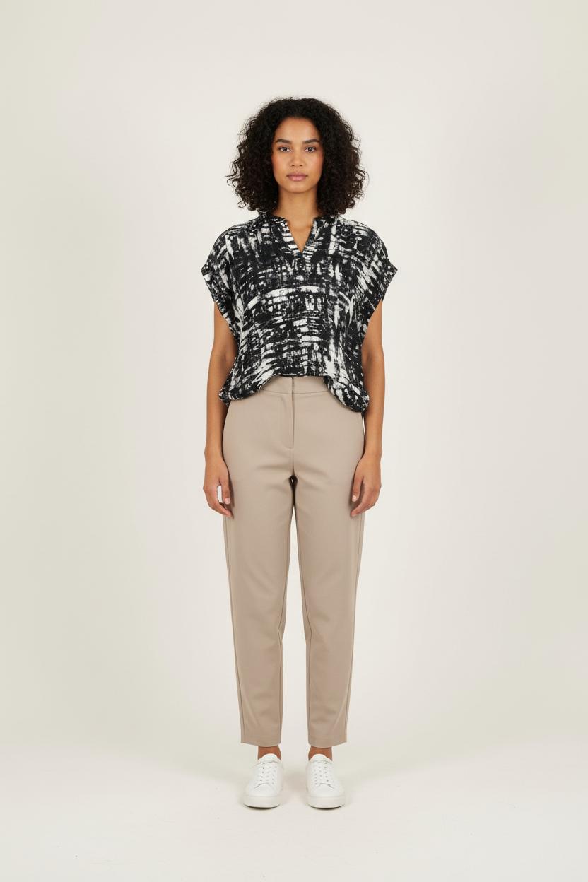 Blouse Noire et Blanche - Taille M/38