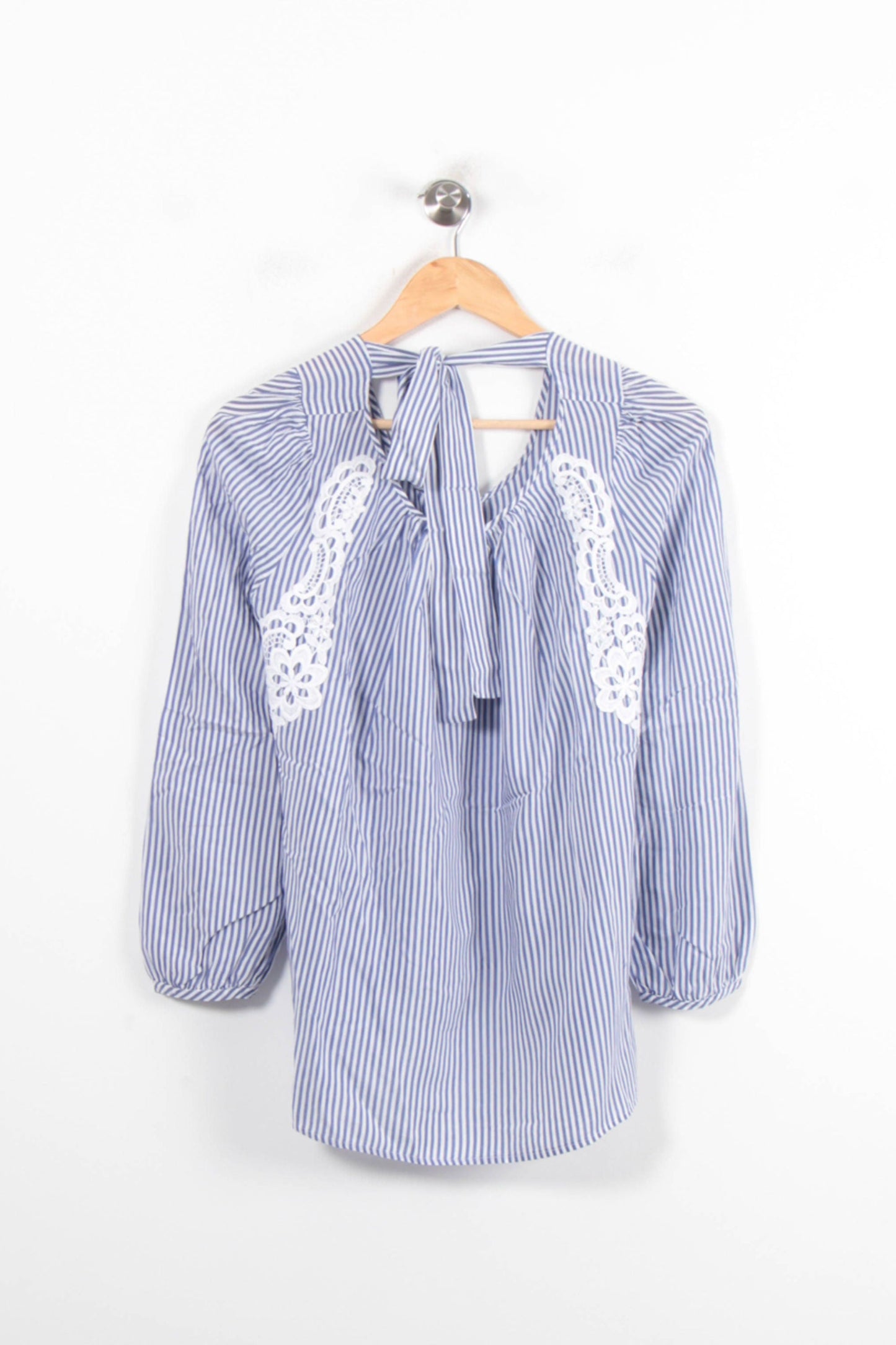 Blouse Bleue et Blanche - Taille L/40