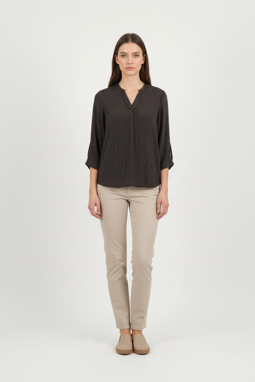 Blouse Noire et Rouge - Taille S/36