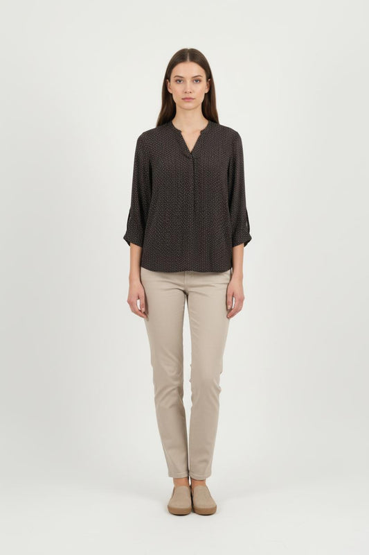 Blouse Noire et Rouge - Taille S/36