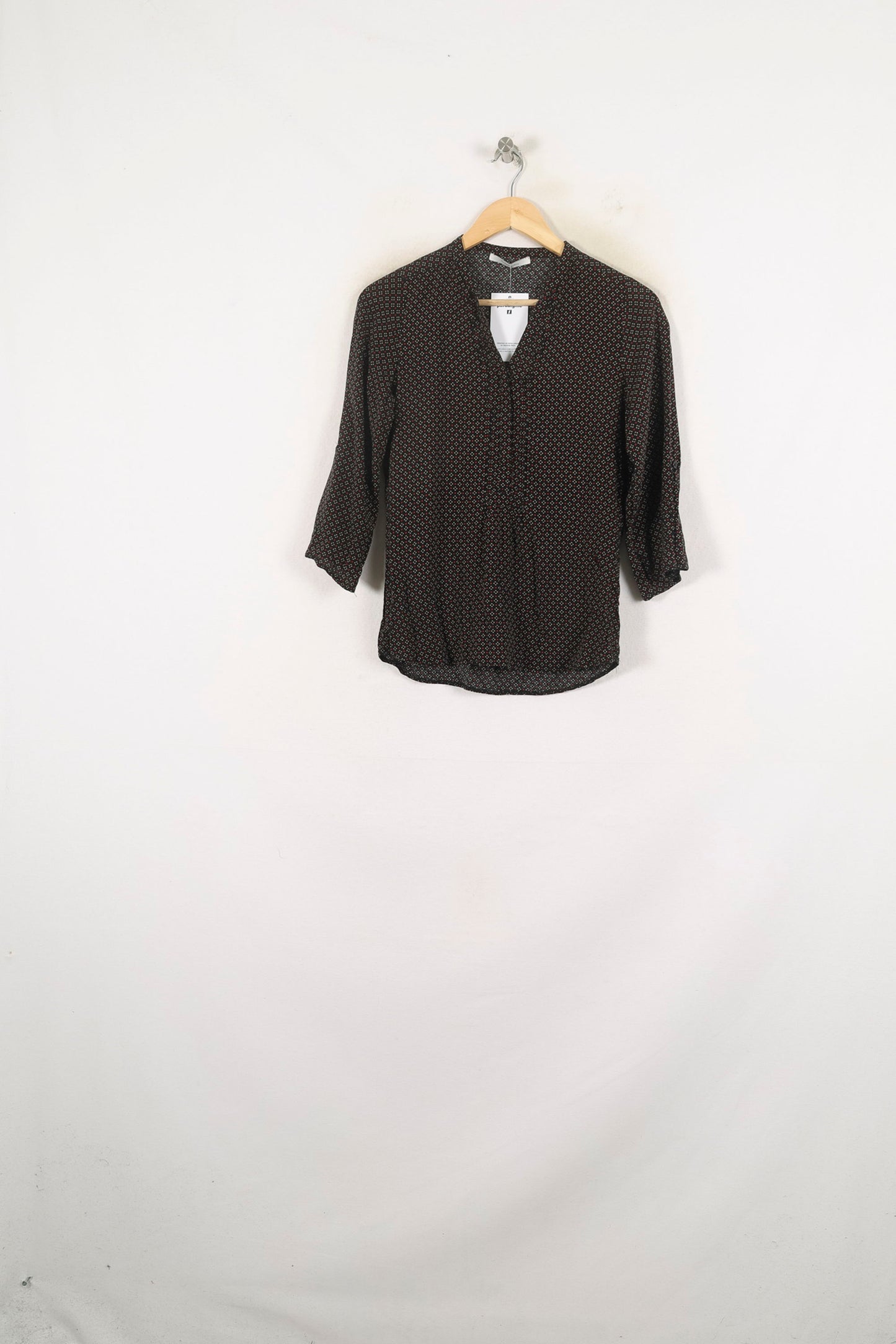Blouse Noire et Rouge - Taille S/36