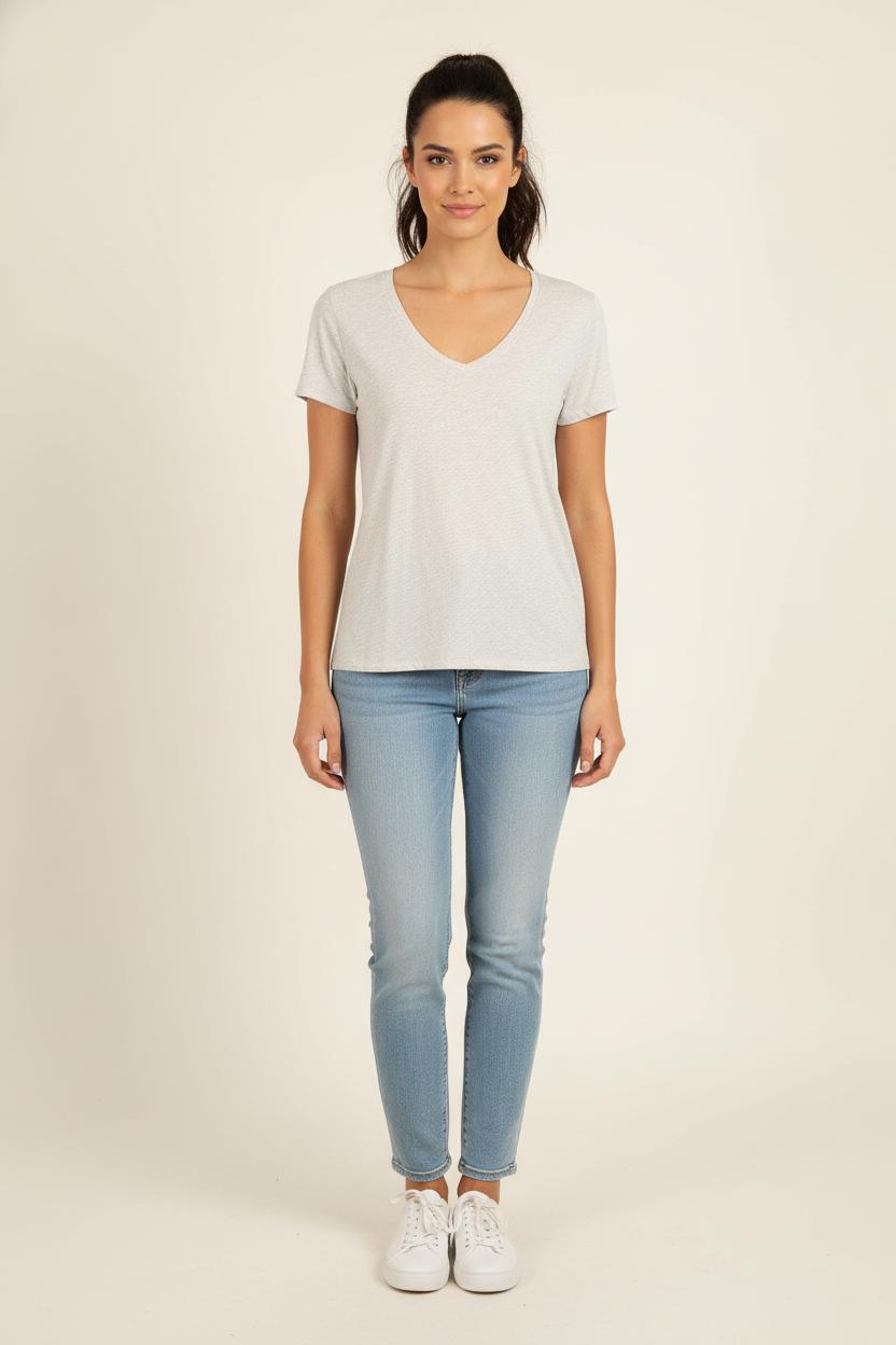 T-shirt gris - Taille M/38