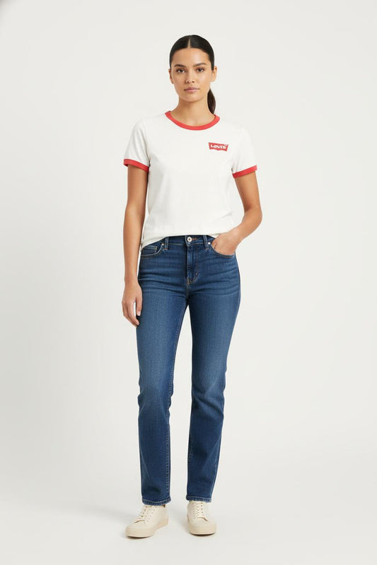 Tee-shirt Blanc et Rouge - Taille M/38