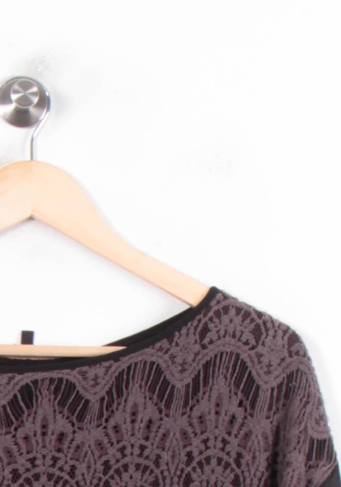 Blouse Noire et Violette - Taille XXL/44