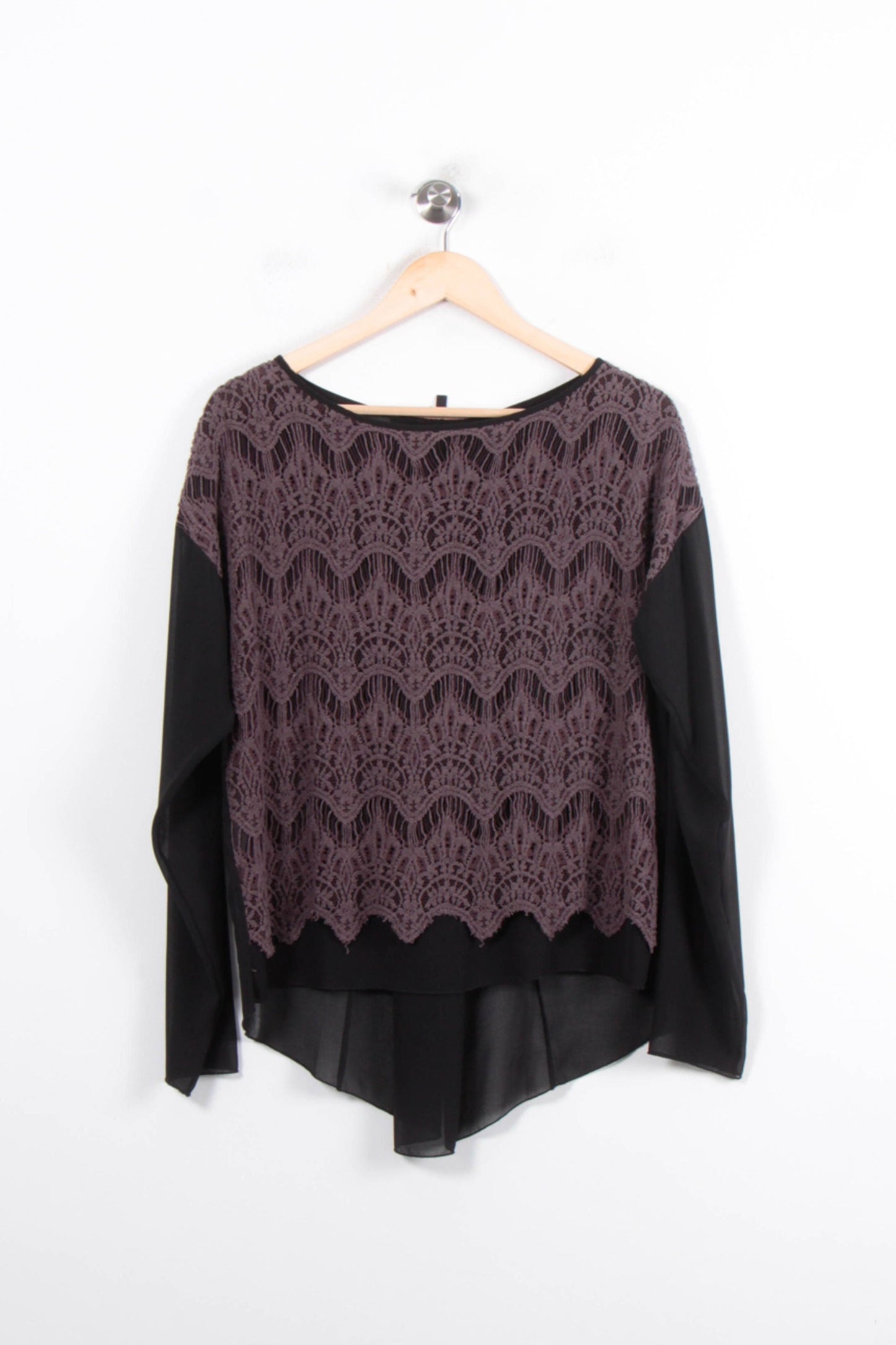 Blouse Noire et Violette - Taille XXL/44