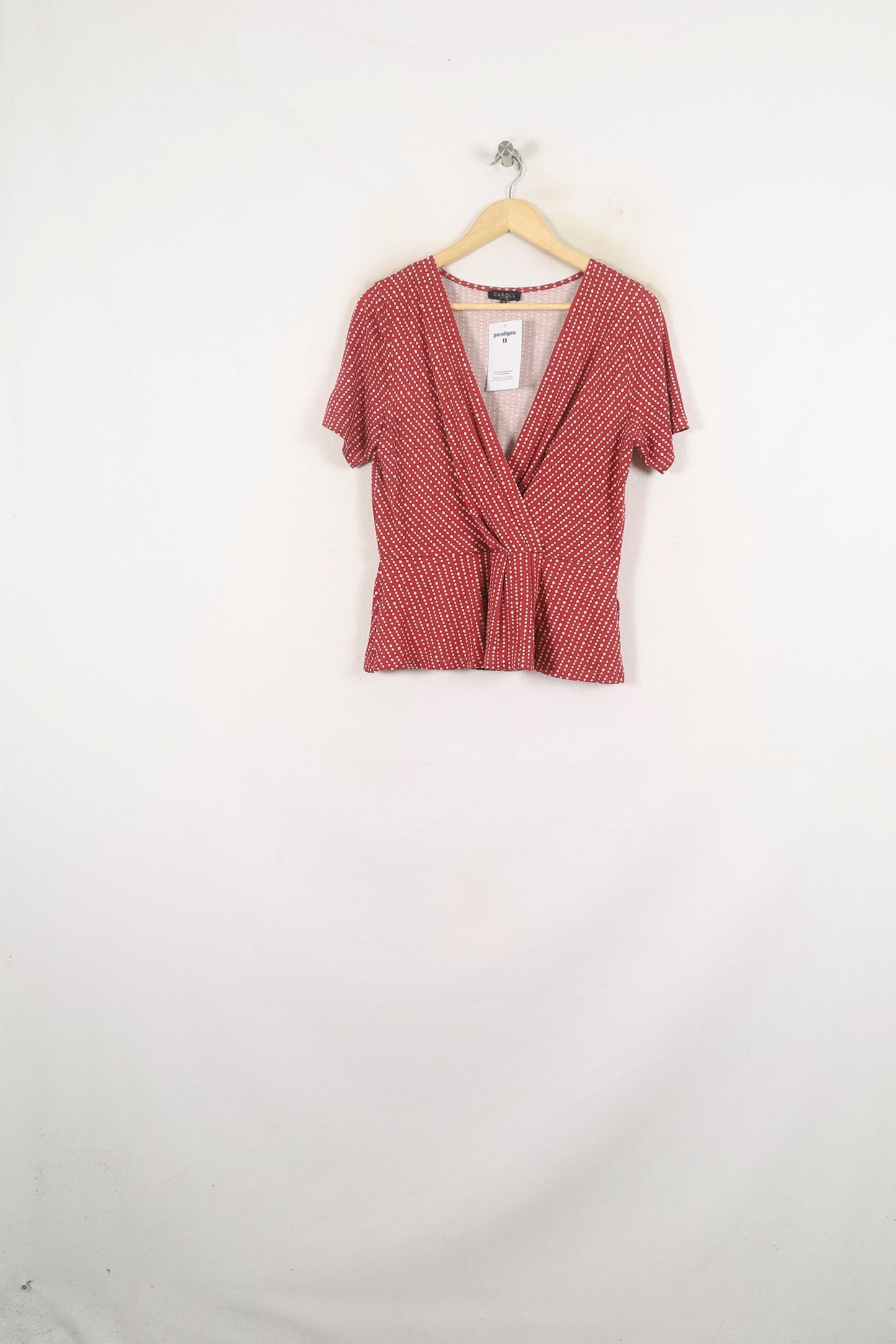 Blouse Rouge et Blanche - Taille M/38