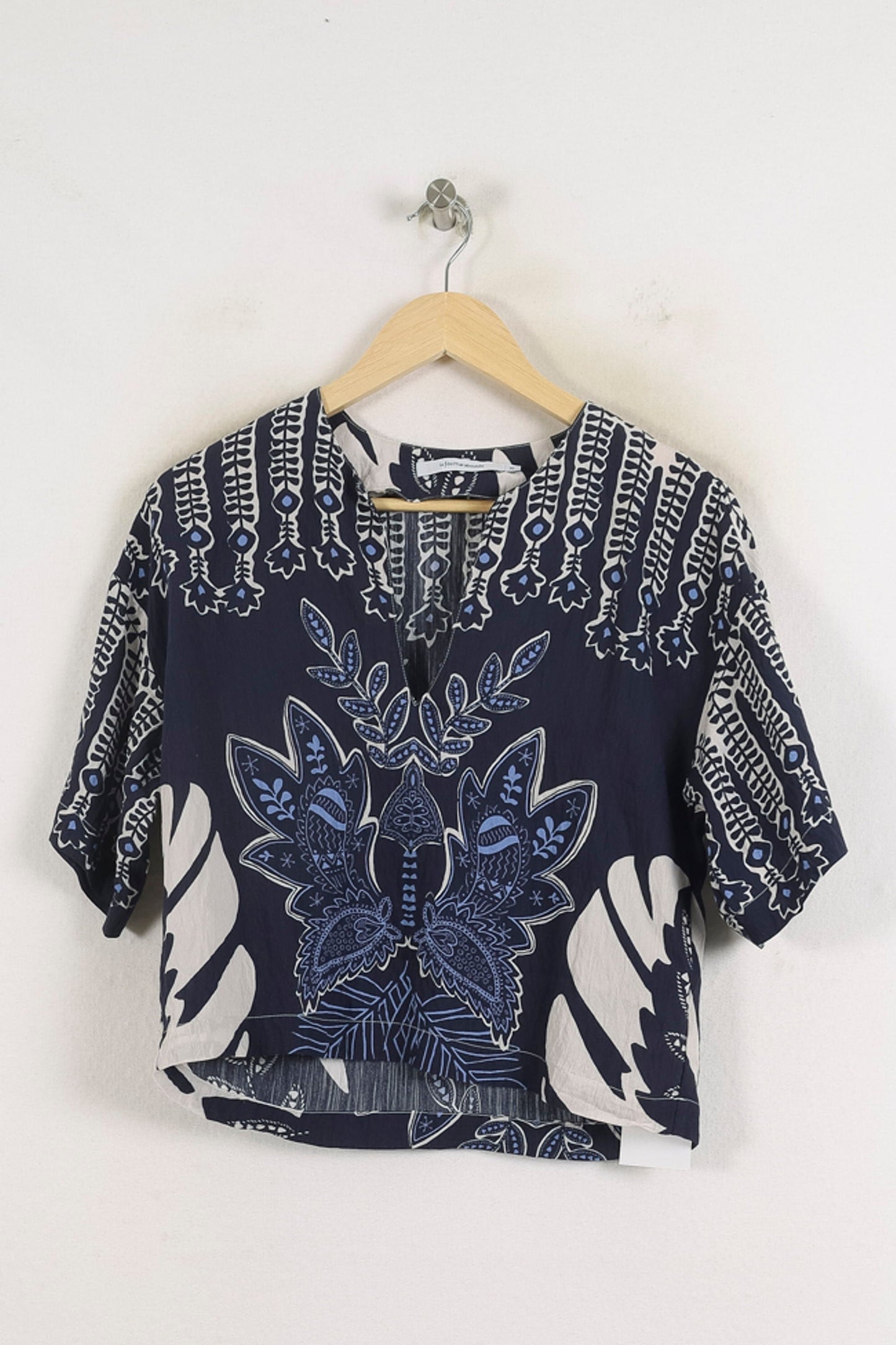 Blouse Bleu et Blanc - Taille S/36