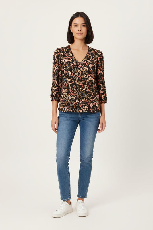 Blouse multicolore - Taille S/36