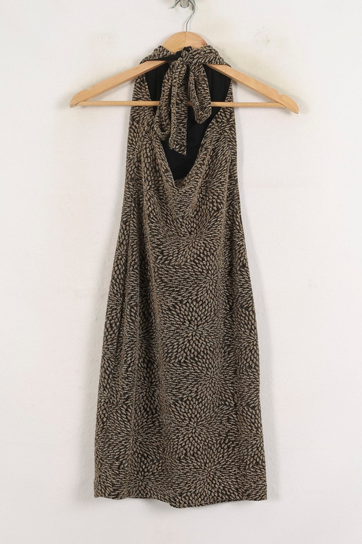 Robe Midi Or et Noir - Taille S/36