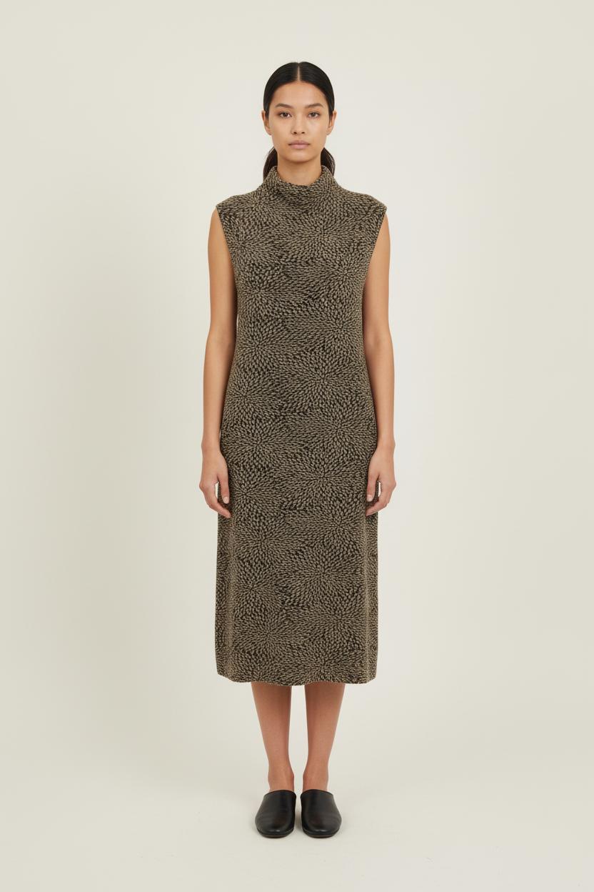 Robe Midi Or et Noir - Taille S/36