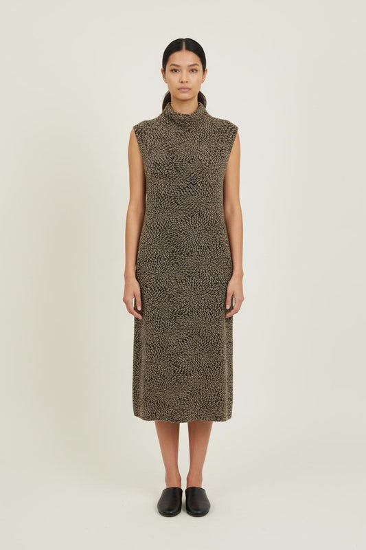 Robe Midi Or et Noir - Taille S/36