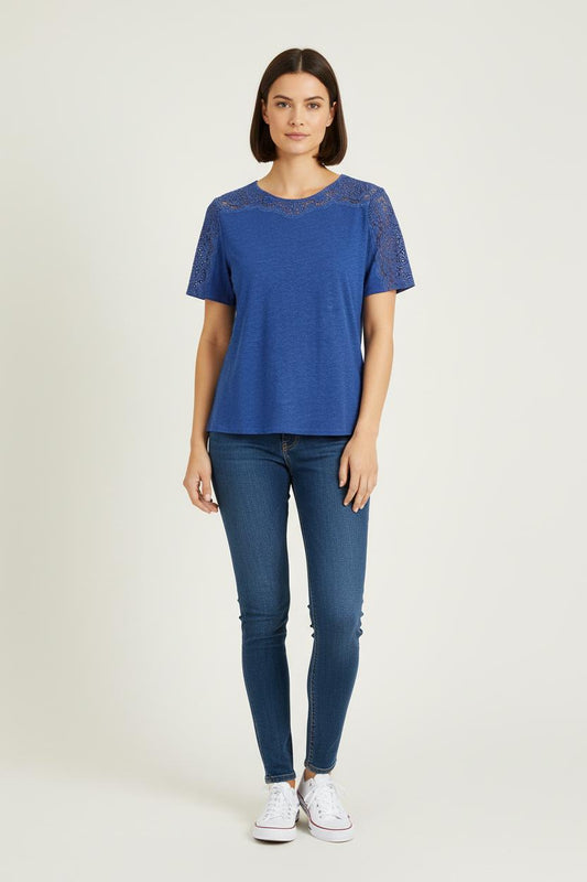 Tee-shirt Bleu - Taille M/38