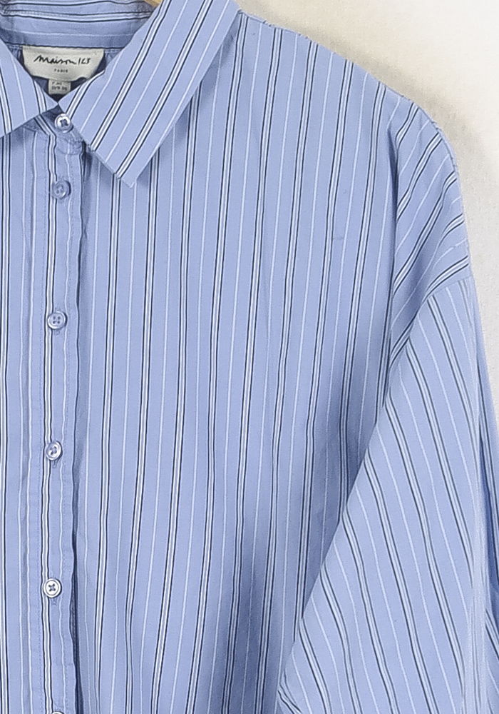 Chemise Rayée Bleue - Taille L/40