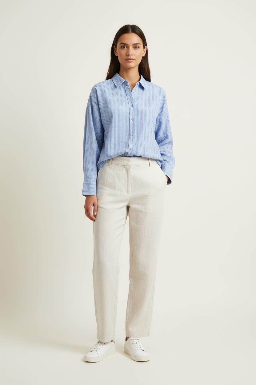 Chemise Rayée Bleue - Taille L/40