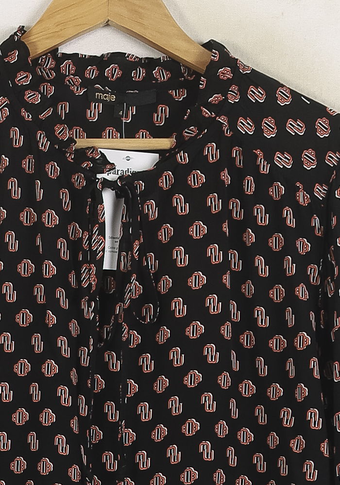 Blouse Noire et Rouge - Taille XL/42