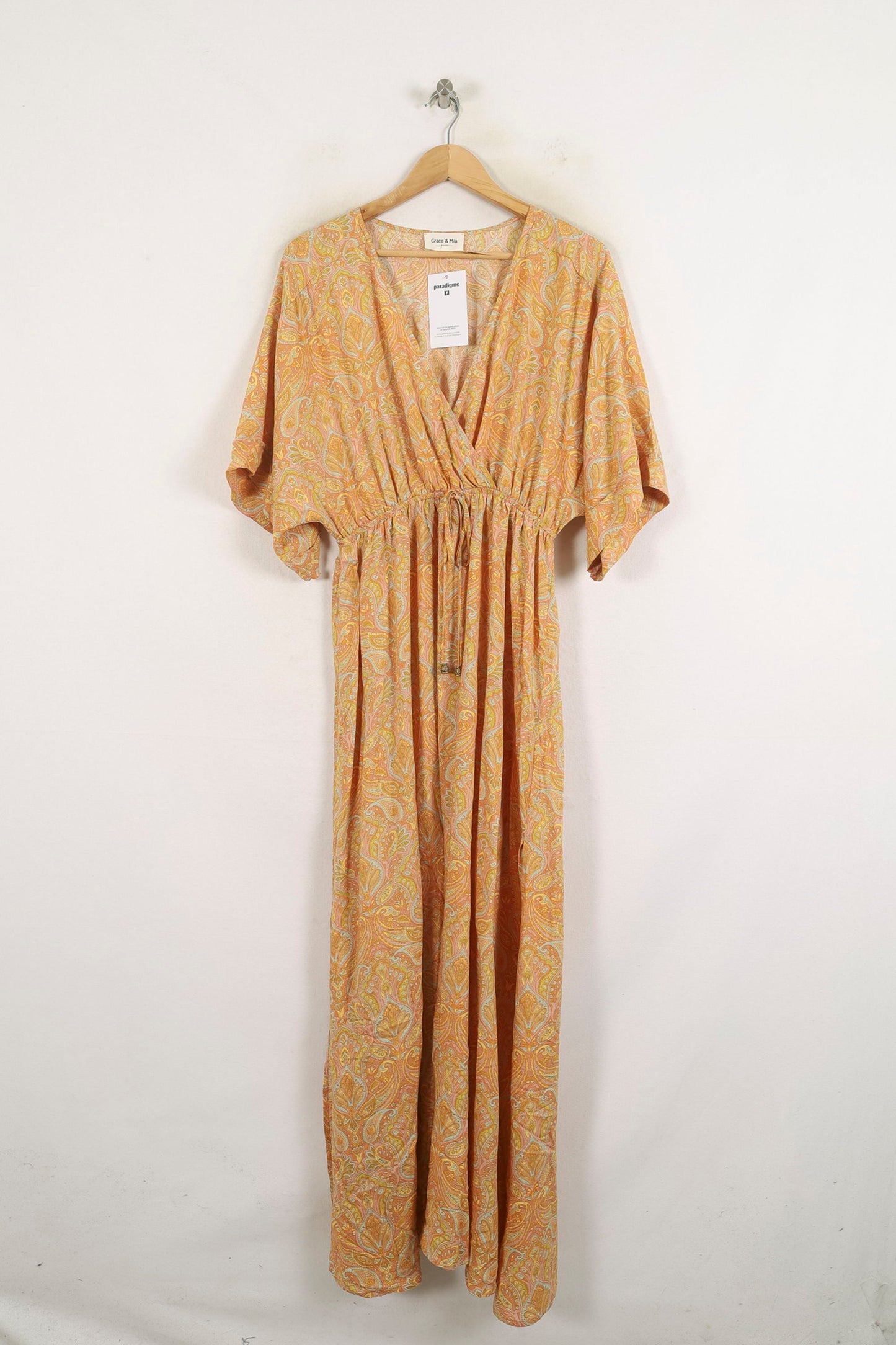 Robe Longue Jaune et Orange - Taille L/40