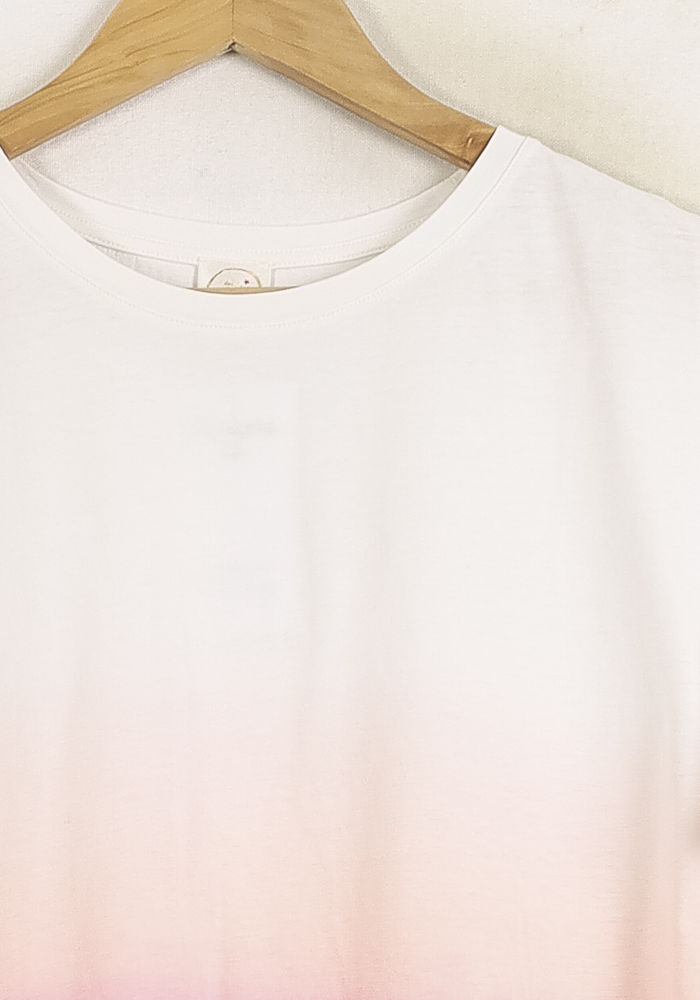Tee-shirt Blanc et Rose - Taille L/40