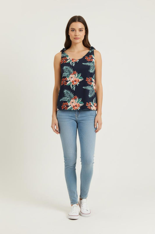 Débardeur Bleu et Orange - Taille S/36