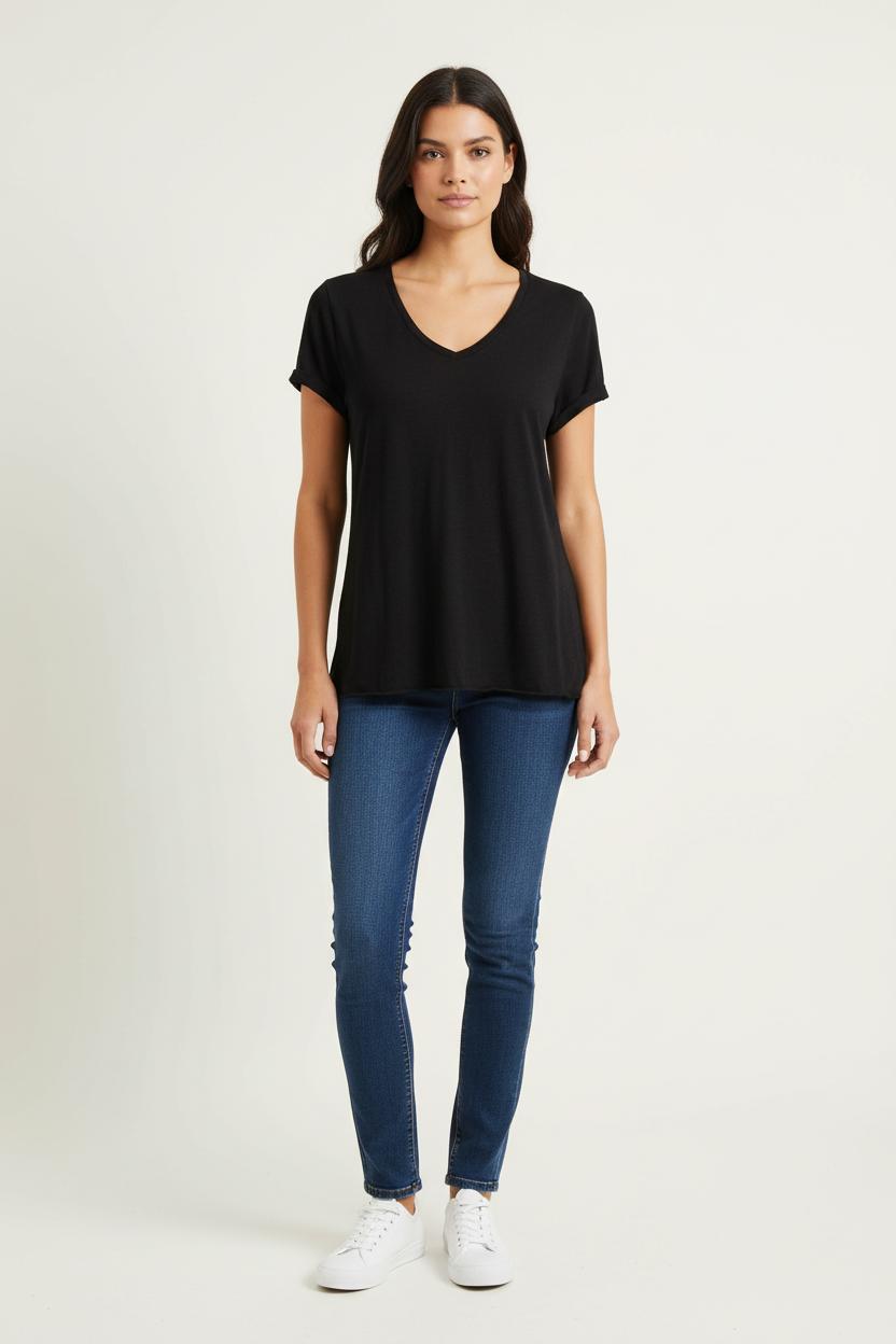 Tee-shirt Noir - Taille XS/34