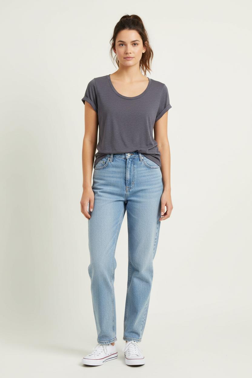 Tee-shirt Gris - Taille XS/34