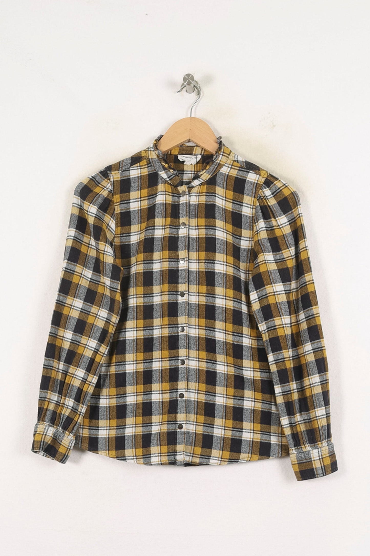 Chemise À Carreaux Jaune et Noire - Taille L/40