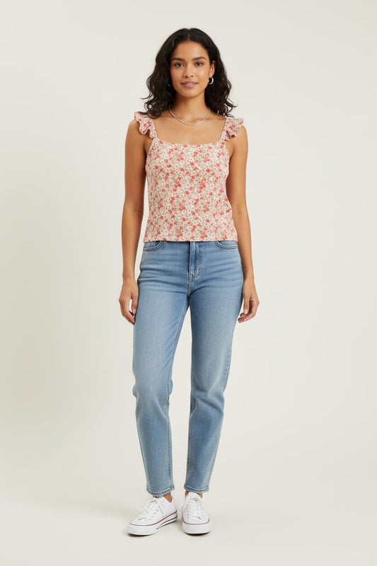 Top Fleuri Multicolore - Taille S/36