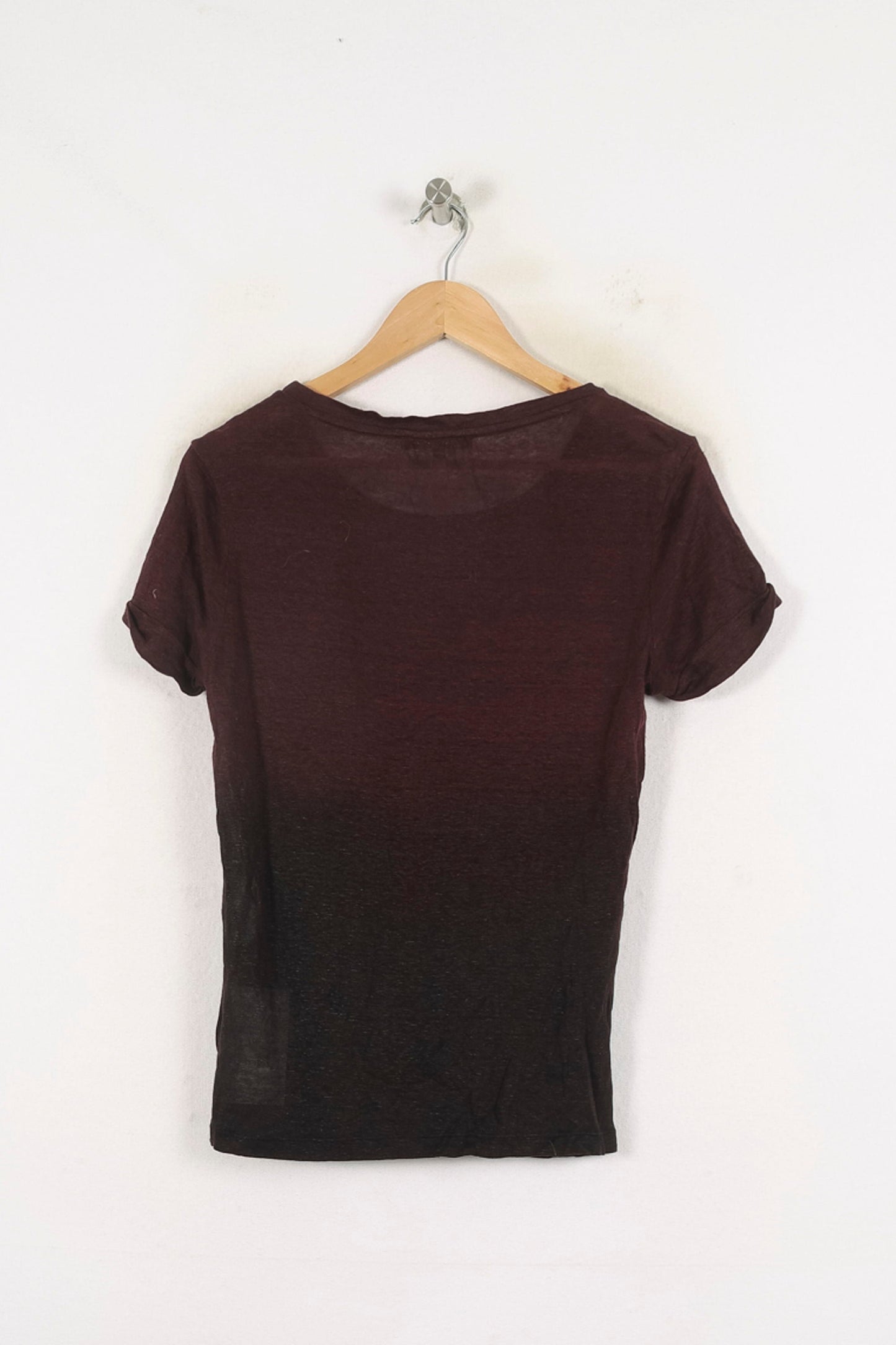 Tee-shirt Bordeaux et Noir - Taille S/36