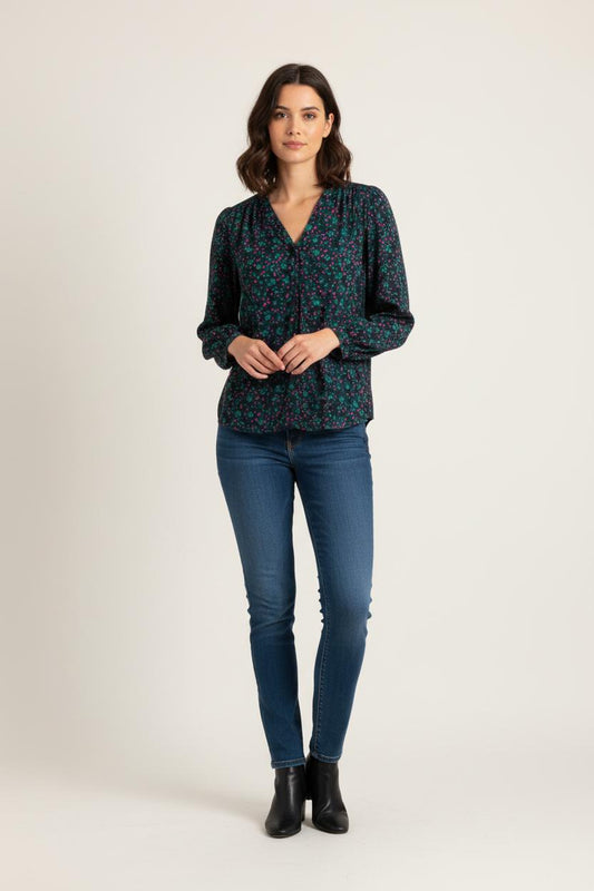 Blouse multicolore - Taille S/36